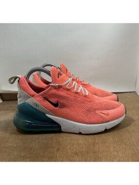 Nike Air Max 270 Women's Size 7 Running Shoes Lava Glow Hot Pink
